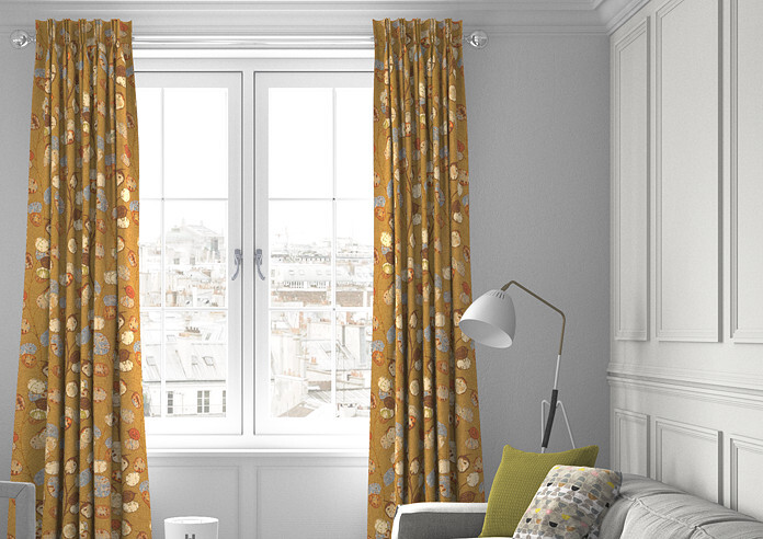 Honesty, Ochre - Made to Measure Curtains - Image 3